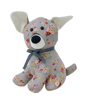 Floral Dog Doorstop