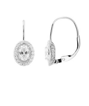 Ohrringe High Jewelery - Crystal Oxydes of Zyrconium - Silber 925 Sterling Silber Rhodium plattiert - Sleeping System - Unser Schmuck wird in Frankreich hergestellt und wird in einer Geschenkbox mit einem Echtheitszertifikat und internationaler Garantie geliefert