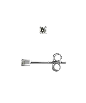 Ohrringe Solitaires 2 mm Zyrconium Oxygen Set 4 Krallen - Strollers System Silber 925 Rhodium Plated - Unser Schmuck wird in Frankreich hergestellt und wird in einer Geschenkbox mit einem Echtheitszertifikat und internationaler Garantie geliefert