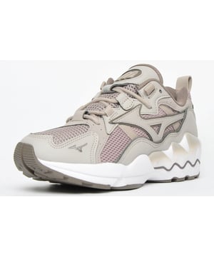Mizuno Sport Style Wave Rider 1 Taupe Lace Up Mens Running Entrenadores D1GA192750
