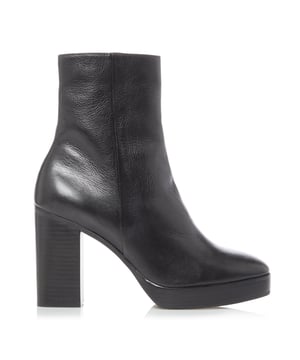 Dune black ankle top boots sale