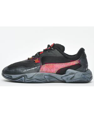 Puma x Les Benjamins Storm Black Low Lace Lace Up Mens Entrenadores 370040 01
