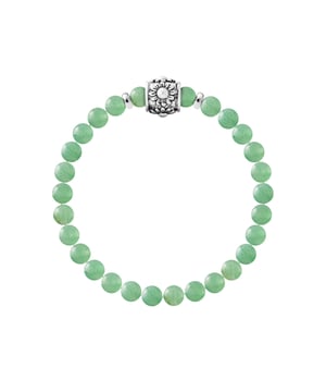 Bracelet Pure Gem | AVENTURINE | Ferrules "HAPPY LOVE" Sterling Silver 925 Thousandths | HR® elasticated - High Resistance | Manufactured in our French Workshop | Delivered with our prestige box and a certificate of warranty & authenticity