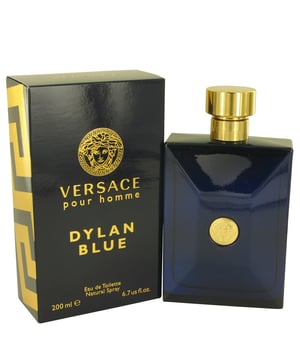 Versace Pour Homme Dylan Blue by Versace is a Aromatic Fougere fragrance for men. Versace Pour Homme Dylan Blue was launched in 2016. . Top notes are Calabrian bergamot, Grapefruit, Water Notes and Fig Leaf; middle notes are Ambroxan, Patchouli, Black Pepper, Violet Leaf and Papyrus; base notes are Incense, Musk, Tonka Bean and Saffron.