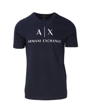 <b>Brand:</b> Armani Exchange<br><b>Gender:</b> Men<br><b>Type:</b> T-shirts<br><b>Season:</b> Spring/Summer<br><br><b>PRODUCT DETAIL</b><br>&bull; <b>Color:</b> blue<br>&bull; <b>Pattern:</b> print<br>&bull; <b>Sleeves:</b> short<br>&bull; <b>Neckline:</b> round neck<br><br><b>COMPOSITION AND MATERIAL</b><br>&bull; <b>Composition:</b> -100% cotton <br>&bull;  <b>Washing:</b> machine wash at 30°