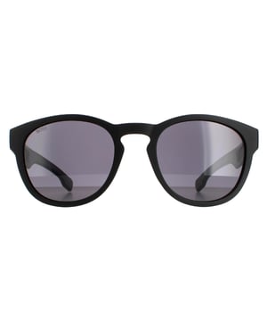 Hugo Boss Round Mens Matte Black Grey Grey BOSS 1452/S  BOSS 1452/S are a modern round style crafted from lightweight acetate. The Hugo Boss branding is embedded into the slender temples for authenticity.
