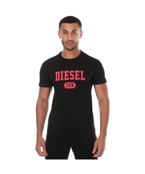 DIESEL T-DIEGOR-L1, Lead Men's T-shirt