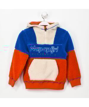 Chaqueta de forro polar con capucha Napapijri.
Color Blanco-naranja-azul
Cuello con capucha y cierre medio de cremallera.
Manga larga con acabado acanalado.
Parche con el logo en lateral superior.
Bolsillo en la parte frontal.
Costuras a contraste.

Composición:  100% Poliester

Lavar máximo a 30ºC.
- No planchar.
- Permite usar secadora.
- No usar lejía.
- No admite el lavado en seco.