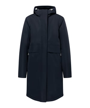 Der wattierte Mantel von DreiMaster Maritim verspricht Ihnen eine entspannte Winterzeit. Er versorgt Sie mit wohliger Wärme und stilvollem Design. Er ist atmungsaktiv, wasser- und winddicht, innen sorgt ein Polar-Fleece für eine ideale Isolierung. Mit der abgerundeten Silhouette, einer Kapuze mit elastischen Zugbändern sowie den Reißverschlusstaschen genießen Sie eine winterliche Lässigkeit. PS: Mit den Function Straps in der Innenseite lässt sich die lange Jacke bequem um die Schultern legen.  Winterjacke