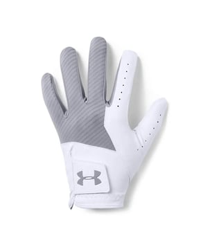 The Under Armour Iso-Chill Left Handed White Men's Golf Glove (model 1325608 035 L) is a high-performance glove designed specifically for golfers seeking maximum comfort, flexibility, and grip on the course. With its advanced features and superior construction, this glove enhances your game and provides a confident grip for each swing. 


The Iso-Chill Golf Glove features a sleek white design, giving it a clean and professional look. The glove is constructed with premium materials to ensure durability and long-lasting performance. The left-hand orientation is specifically designed for right-handed golfers.


One of the standout features of this glove is the Iso-Chill technology. This innovative technology is engineered to disperse heat, creating a cooling effect that helps regulate your hand temperature during hot and humid conditions. It allows for enhanced comfort and a dry feel, keeping your hands cool and sweat-free throughout your round.


The glove is designed with a precise fit and flexible construction, allowing for optimal freedom of movement. It features a secure closure system, ensuring a snug and personalized fit. The perforations on the fingers and palm enhance breathability and ventilation, promoting airflow and reducing moisture build-up.


The palm of the Iso-Chill Golf Glove is constructed with a premium leather material that offers a soft and supple feel. This material provides excellent grip and control, giving you confidence and stability when gripping the club. The glove's tactile sensation allows for better club feedback, helping to improve your swing and overall performance.


Whether you're an avid golfer or just starting out, the Under Armour Iso-Chill Left Handed White Men's Golf Glove combines style, comfort, and performance. Experience the benefits of Iso-Chill technology, enjoy a secure grip, and enhance your game with this premium golf glove.