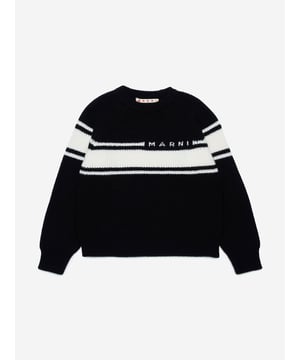 Discover the Marni Kids Striped Jumper in Black for AW2024, a chic essential for both boys and girls. Crafted with precision, it's an ideal addition to any discerning young wardrobe. Key features include: **Luxurious Craftsmanship**: Expertly made using premium materials for durability comfort. **Versatile Style**: Classic black hue with striking stripes ensures easy pairing with any outfit. **Designer Appeal**: A touch of luxury from the revered Marni brand.Elevate your child's style this season with this exquisite piece!