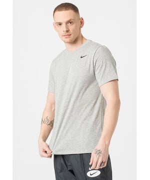 The Nike Dri-FIT Men's Training T-Shirt is a super soft and comfortable t-shirt to wear while running or lifting weights. - -.  This Nike men's t-shirt features Dri-FIT technology to wick away sweat leaving you feeling dry. - -.   Plus, the training shirt's standard-fit offers a great range of motion, so you stay comfortable throughout each rep. - -.   Make sure you're ready for your next workout with the Nike Dri-FIT Men's Training T-Shirt.