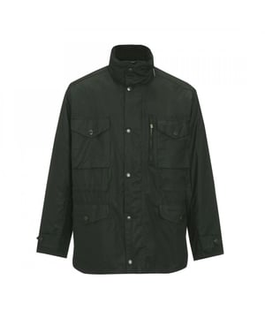 Mens Wax Jacket from the Lifestyle Collection from Barbour. The Barbour Wax Sapper is a mens wax cotton jacket. This military style jacket is made with medium weight Sylkoil wax and features corduroy on the inner collar and cuffs. With a stowaway hood and two-way front zip under a studded placket and the Barbour Wax Sapper has been designed to protect you from the elements.

Mediumweight 6oz Barbour Sylkoil wax
100% polyamide with 70g polyester wadding
Two-way front zip under studded front
Set-in sleeves and action back
Corduroy inner collar and cuffs
Stowaway hood in collar
Polyamide inner drip strip
Inner zipped pocket Inner waist draw cord