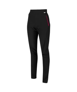 89% Polyester, 11% Elasthan. Isoflex-Stretchmaterial. Dauerhafte wasserabweisende Ausrüstung. 2 Reißverschlusstaschen. Teilelastischer Bund.