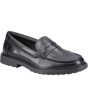 Gemakkelijke Slip On stijl Terug naar School schoen.  Met een hakhoogte van ongeveer 20 mm en flexibele TPR-zool.