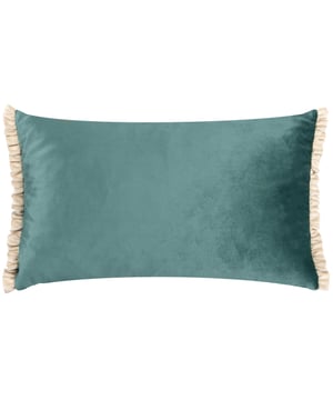 The Tilly cushion is made entirely of soft, opulent velvet and comes in a variety of soft pastel colours to help create a sophisticated look for your sofa. The dual-sided cottage core frill trim adds gravitas to the design, making it easy to combine with other larger cushions as part of a larger design scheme.