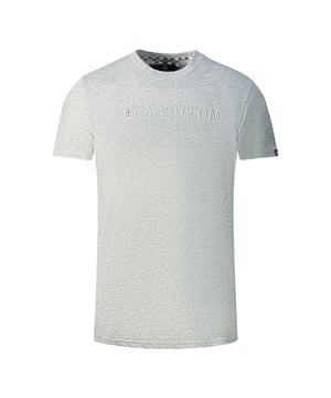 Aquascutum Brand Embossed Logo Grey T-Shirt. Feel confident and stylish with the Aquascutum Brand Embossed Logo Grey T-Shirt. Made from comfortable materials, This tee includes the union jack and brand logo.. Step out with style and class!. Aquascutum Branded Logo Grey tee, Crew Neck, Short Sleeves. 100% Cotton, Regular Fit. Fits True To Size. Style Code: T01123 94
