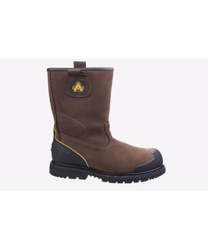 FS223 ist ein robuster Industrie-Stiefel, der von einer Goodyear-Machart profitiert. Wetterfester Stiefel, der aus einem wasserdichten, gefütterten, wasserabweisenden Nubukleder-Obermaterial gefertigt ist. Verfügt über eine leichte, zusammengesetzte Zehenkappe und Zwischensohle sowie eine antibakterielle Einlegesohle.
- Amblers Safety FS223 Sicherheits-Rigger-Stiefel - Enthält einen Zehenschutz aus Verbundmaterial und Zwischensohlen-Schutz. - Anziehschlaufen für einfachen Ein- und Ausstieg. - Goodyear-gelagerte Gummisohle - Obermaterial und Sohle sind mit einer langlebigen Goodyear-Machart vernäht - Gummischutzkappe und TPU-Fersensupport - Entspricht den Sicherheitsstandard EN ISO 20345:2011 für Sicherheitsschuhe.