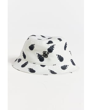 inchEcru Space Jam x SikSilk Aop Bucket HatAOP Sublimated Fire Ball PrintWoven Space Jam Badge at SideMetal Logo on FrontHand Wash100% PolyesterSM57cmML59cmLXL61cm inch