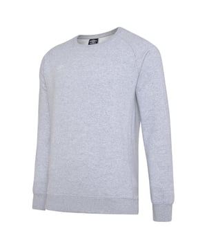 Material: 80% Cotton, 20% Polyester. Design: Stacked Logo. Flat Locked Seams. Hem: Ribbed. Sleeve-Type: Long-Sleeved. Cuff: Ribbed. Neckline: Ribbed, Round Neck. Fastening: Pull Over.
