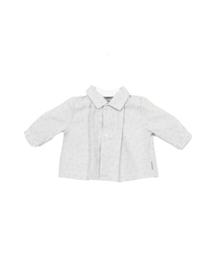 Long-sleeve shirt.
 Lapel collar.
 Button closure on the front.
 Button closure cuffs.
 Flared cut.
 Seams seen in tone.
 Composition: 56% Cotton, 44% Polyester
 Care:
- Wash maximum at 30ºC.
 - Iron at medium temperature, max. 110ºC.
 - It is not allowed to use a dryer.
 - Do not use bleach.
 - Does not support dry cleaning.