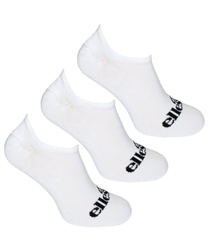 Schlüpfen Sie in diskreten Komfort und klassischen Stil mit den Ellesse 3er-Pack Frimo Herren weißen No-Show-Socken. Diese für den modernen Mann entwickelten Socken bieten eine tiefe, unsichtbare Passform, die in Ihren Schuhen verborgen bleibt, während sie erstklassige Leistung und Alltagstauglichkeit bieten. Ob im Fitnessstudio, beim Erledigen von Besorgungen oder einfach beim Genießen von lässigen Ausflügen, diese Socken sorgen für einen eleganten, sauberen Look und ganztäglichen Komfort.

Hauptmerkmale:
No-Show-Design:

Ein niedrig geschnittenes Design, das in Ihren Schuhen unsichtbar bleibt und einen nahtlosen, minimalistischen Look bietet.

Premium-Komfort:

Hergestellt aus weichem, atmungsaktivem Material mit feuchtigkeitsableitenden Eigenschaften, um Ihre Füße den ganzen Tag trocken und komfortabel zu halten.

Langlebige Konstruktion:

Verstärkte Fersen- und Zehenbereiche erhöhen die Haltbarkeit und gewährleisten, dass diese Socken den täglichen Abnutzungen standhalten.

Sichere, enganliegende Passform:

Entwickelt, um eine bequeme, sichere Passform zu bieten, die sich Ihren Bewegungen anpasst und ganztägige Unterstützung bietet.

Drei Paar Wert:

Genießen Sie Vielseitigkeit und Komfort mit einem Pack von drei Paaren, perfekt für jede Gelegenheit oder Aktivität.

Verbessern Sie Ihre Grundausstattung mit den Ellesse 3er-Pack Frimo Herren weißen No-Show-Socken, wo unaufdringlicher Stil auf Alltagstauglichkeit trifft.