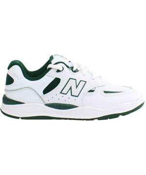 New Balance Numeric Tiago Lemos 1010 Men's White Trainers, meticulously crafted to meet the exacting demands of skateboarders while delivering exceptional style and comfort. Here are the key features of these cutting-edge trainers:

 Tiago Lemos Signature Model:  Designed in collaboration with professional skateboarder Tiago Lemos, these trainers are engineered to meet the performance needs of elite athletes.

 Durable Construction:  Built to withstand the rigors of skateboarding, the New Balance Numeric Tiago Lemos 1010 trainers feature a sturdy construction with reinforced stitching and durable materials.

 Impact Absorption:  Equipped with a responsive midsole and cushioned insole, these trainers offer superior impact absorption, providing essential protection during high-impact landings and tricks.

 Enhanced Grip:  The outsole of the Tiago Lemos 1010 trainers features a specially designed tread pattern that delivers optimal grip and traction on a variety of surfaces, enhancing control and stability while skateboarding.

 Breathable Comfort:  Engineered with breathable mesh panels and a ventilated design, these trainers help keep your feet cool and comfortable, even during intense skate sessions.

 Anatomical Fit:  Designed with skateboarders in mind, these trainers offer an anatomical fit that hugs the contours of your feet for a snug and supportive feel, without sacrificing freedom of movement.

 Signature Branding:  Embellished with Tiago Lemos' signature and custom branding elements, these trainers showcase the authenticity and prestige of the collaboration.