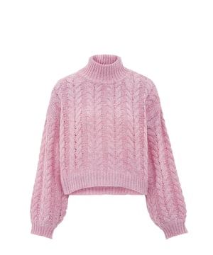 De frisse stijl van myMo kenmerkt zich vooral door een jonge, moderne nonchalance. Deze kabelgebreide trui is gebreid van een zacht garen, heeft een geribde opstaande kraag en is verkrijgbaar in vele kleuren.  Pullover trui