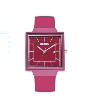 Matte Alloy Case,Seiko PC32 Quartz Movement,Non-Glare Scratch-Resistant Mineral Crystal,Logo-Engraved Stainless Steel Caseback,Hinged Silicone Strap,Logo-Engraved Stainless Steel Clasp,Luminous Hands,Date Display,38mm Case Width,155-215mm Wrist Size,5 ATM Water Resistance.