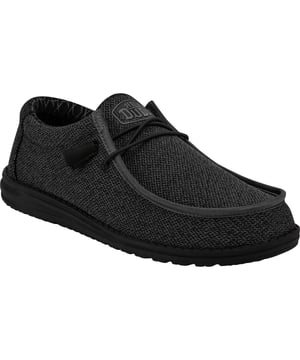 The Wally Sox is made with a polyester woven upper that has a knit texture. Elastic laces make the shoes easy to slip on and off. The foam insole adds an extra layer of cushion to the tried-and-true EVA foam outsole.