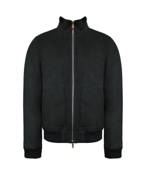 The Hackett Mayfair Shearling Men's Dark Chocolate Bomber Jacket is a luxurious and stylish outerwear piece designed to provide both warmth and sophistication. This bomber jacket seamlessly combines a classic silhouette with the elegance of shearling trim, creating a unique and versatile addition to your wardrobe. Here are the key features of this exceptional dark chocolate bomber jacket:

 Premium Quality Material:  Crafted from high-quality materials, this jacket offers superior comfort and durability. The exterior is typically made from a durable fabric such as leather or suede, while the interior features luxurious shearling lining for added warmth.

 Dark Chocolate Color:  The jacket is presented in a rich and elegant dark chocolate color. This deep brown hue adds a touch of sophistication and complements a wide range of outfits.

 Bomber Jacket Silhouette:  The jacket features a classic bomber jacket silhouette, characterized by a zippered front, ribbed collar, cuffs, and waistband. This design element provides a timeless and sporty appearance.

 Shearling Trim:  One of the defining features of this jacket is the shearling trim, typically found on the collar and sometimes on the cuffs and hem. Shearling adds both style and warmth to the jacket, making it suitable for cooler weather.

 Zipper Closure:  The front of the jacket is equipped with a full zipper closure, allowing for easy on and off and temperature regulation.

 Functional Pockets:  The jacket often includes practical pockets, such as zippered or welt pockets at the sides, providing secure storage space for small essentials or keeping your hands warm.