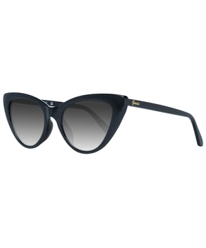 Guess Cat Eye Womens Black Grey Gradient GF6147  Sunglasses are a perfect fusion of timeless style and contemporary elegance. Elevate your eyewear collection with these sophisticated shades that effortlessly blend fashion and functionality. The sleek and lightweight design of these sunglasses complements any outfit, making them an ideal accessory for both casual outings and formal events. The high quality materials ensure durability and comfort, while the UV protective lenses shield your eyes from harmful sunrays with style.