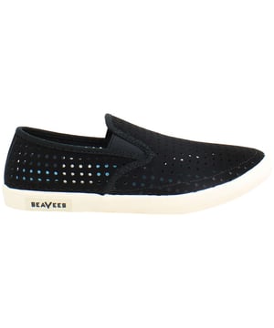 Zapatos para mujer Seavees Baja Portal Lace-Up de piel nubuk negra BAJA SLIP ON PORTAL