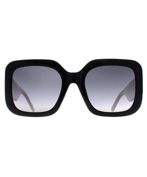 Marc Jacobs Square Womens Black and White Grey Gradient MARC 647/S  Sunglasses are a flawless fusion of timeless elegance and contemporary style. Crafted with meticulous attention to detail, these sunglasses feature a sleek and sophisticated design, boasting a classic square frame that exudes confidence and sophistication.