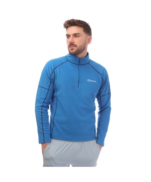 Heren Berghaus Cuerden 1-2 Zip Fleece in blauw.Veelzijdige fleece top ideaal voor dagelijks gebruik. - Trechtervormige hals.- 1-2 ritssluiting.- Lange mouwen.- Afgezakte zoom aan de achterkant biedt extra bedekking en bescherming tegen de elementen.- Geborduurd Berghaus-logo op de linkerborst.- 100% Polyester exclusief biesjes. Machinewasbaar. - Ref: 4A002172Z69