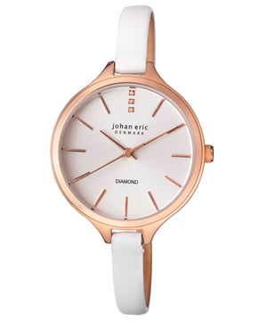 Johan eric: reloj herlev slim plateado para mujer..