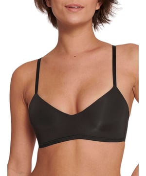 Sloggi Soft ADAPT Padded Bra. Moulded cups with removable padding, non wired for a firm hold. This product is recommended as hand wash only.
