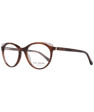 Ted Baker Round Womens Brown TB9175 Saissa  Glasses are a fashionable round design crafted from lightweight acetate. The one piece nose pads provide all day comfort. Ted Baker's logo is embedded into the slender temples for brand authenticity.