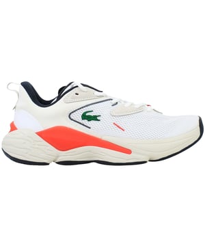 The Lacoste Aceshot 0722 1 SMA Men's Off White Trainers are a modern take on vintage court style, offering a clean and minimalist aesthetic with premium materials. Designed for comfort and versatility, these trainers are ideal for casual wear and everyday activities.
Â 
Key Features:
Premium Leather Upper: 

Provides a polished and durable look, blending sophistication with sporty charm.


Iconic Lacoste Branding: 

Features the signature crocodile logo and subtle embossed details, adding a refined touch to the design.


Cushioned Insole: 

Ensures all-day comfort and support, making these trainers suitable for extended wear.


Padded Collar and Tongue: 

Enhances comfort and offers a secure fit around the ankle.


Durable Rubber Outsole: 

Delivers excellent grip and stability on various surfaces, ensuring reliable performance.


Breathable Construction: 

Includes perforated detailing to promote airflow and keep feet cool.


Low-Top Silhouette: 

A sleek profile that pairs effortlessly with casual and smart-casual outfits.


Off-White Colorway: 

A versatile and sophisticated neutral tone that complements a wide range of wardrobe options.


Â 
The Lacoste Aceshot 0722 1 SMA Men's Off White Trainers are a perfect blend of style and functionality, offering a timeless look with the comfort and durability needed for everyday wear.
Â 