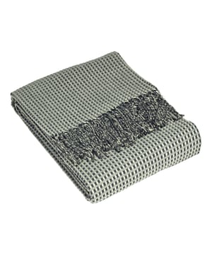 Create texture and warmth in your home with the Rowan knitted waffle throw, crafted with 3 tonal yarn colours, giving a unique textural appearance. Soft and cosy, this throw is perfect for layering with other styles and colours to create a hygge look at home.