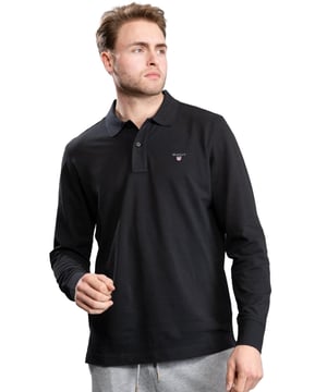 Gant men's long sleeve polo clearance