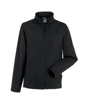 Außenmaterial: Polyester, gewebter Stoff. Futterstoff: Verbunden, Micro-Vlies. Gewebe: Softshell. Design: Unifarben. Gewebetechnik: Atmungsaktiv, DuPont, Wasserfest, windbeständig. Zweilagig, Kopfhörerzugang, Nackenband, Ausschnitt mit Band, Teflon-beschichtet. Langärmlig. Bündchen: offen. Stehkragen. Taschenart: Zwei Seitentaschen. Durchgehender Reißverschluss. Saum: Abgerundeter Saum, offen. Nachhaltigkeit: Amfori-Freigabe, BSCI, Verein für faire Arbeit, Oeko-Tex Standard 100 zertifiziert, WRAP Zertifikat.