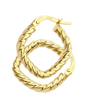 9K (375) geel goud: 0,8 gram; # Afmeting: 1,9 cm x 0,2 cm x 0,25 cm