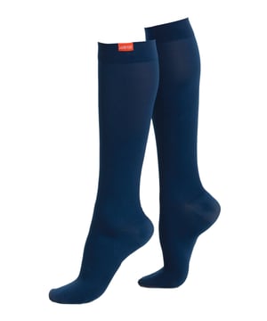 Energize your legs! Using integrally-knit graduated compression, these compression socks apply therapeutic pressure that starts at the ankle and gradually eases above. It’s this external pressure that energizes your legs and reduces swelling. These socks have a 15-20 mmhg compression level that is ideal for all-day, everyday wear, sitting or standing for long periods. High-quality premium nylon fibers and spandex throughout the sock allow for sustained compression throughout the day. Alleviate achiness & heaviness by squeezing the legs from the bottom up, our legwear can help increase circulation of freshly oxygenated blood back to your legs. These are made for people with circulation problems and also ideal for flight travel, pregnancy, exercising, when sitting or standing for long periods of time and even during visits to hospital. These socks are specially designed to energise legs, reduce swelling, alleviate achiness & heaviness and to aid in muscular recovery. The specially designed fabric nylon and the 400-needle count gives supreme comfort and flexibility which contours leg and heel for superior fit. The moisture-wicking fabric helps draw sweat and moisture off of the skin and onto the top of the sock fabric to keep your feet dry & comfortable. The flexible toe pocket doesn’t squeeze the toes! Tested & trusted: based out of missoula, montana, VIM & VIGR is dedicated to creating products that provide you with everyday relief. VIM & VIGR graduated compression legwear was developed in partnership with vascular surgeons and vein clinics and all products are listed with the food and drug administration (fda). These compression socks are available in 3 colours: black, navy and cashew and 3 sizes: Small/Medium, Medium/Large and Large/X-Large. They’re made out of 83% Moisture-Wick Nylon, 17% Nylon (latex-free) and are machine washable.