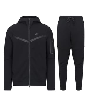 Upgrade your wardrobe with the Nike Sportswear Tech Fleece Tracksuit Set, designed for modern comfort and style. Featuring the iconic Tech Fleece Full-Zip Hoodie and Tapered Joggers, this set offers premium warmth without the bulk, making it an essential choice for everyday wear and casual outings.
Key Features:
Tech Fleece Fabric: Engineered with lightweight, double-sided fabric for superior insulation and a sleek, streamlined appearance.
Full-Zip Hoodie:
Panelled hood for enhanced coverage and warmth.
Split kangaroo pockets for convenient storage.
Durable, bonded zipper with a smooth glide and signature tape detailing.
Tapered Joggers:
Tapered fit with ribbed cuffs for a clean, modern silhouette.
Zippered side pocket with bonded trim for secure storage of small essentials.
Elastic waistband with an adjustable drawcord for a personalised fit.
Composition:
Body: 66% Cotton / 34% Polyester
Pocket Bag Palm Side: 69% Cotton / 31% Polyester
Pocket Bag Knuckle Side: 100% Cotton
Why You’ll Love It:
The Nike Sportswear Tech Fleece Tracksuit Set is designed to keep you warm while maintaining a lightweight feel. The hoodie’s structured hood and sleek zipper details complement the joggers' tapered leg for a streamlined, stylish finish. Whether you're on the go or relaxing, this tracksuit offers the perfect combination of functionality and fashion.
Pair it with your favourite Nike sneakers for an effortlessly cool look.