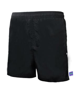 Maru Mens Quadra 10" Swimming Shorts Beach Trunks Black MS4402