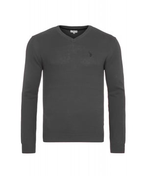 Der Pullover aus reiner Baumwolle von U.S. Polo Assn.überzeugt in jeder Hinsicht Material: 100% Baumwolle, Eher Slim-Fit Passform, im Zweifel eher eine Nummer größer bestellen, Langarm, V-Ausschnitt, Waschbar bei 30° im Schonwaschgang