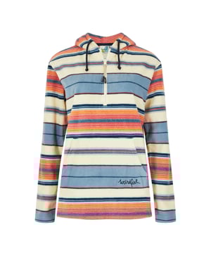 100% Polyester. Fabric: Microfleece. Design: Logo, Stripe. Hood Features: Drawcord, Sew-On. Neckline: Hooded. Sleeve-Type: Long-Sleeved. Pockets: 1 Kangaroo Pocket. Fastening: Pull Over, Quarter Zip. 8 UK: 33 in. 10 UK: 135 in. 12 UK: 37 in. 14 UK: 39 in. 20 UK: 45.5 in. 22 UK: 47.5 in. 18 UK: 44 in. 16 UK: 41 in.