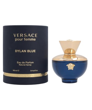 Dylan Blue Pour Femme is a floral fruity fragrance for women, which was created by Calice Becker and launched in 2017 by Versace. The top notes contains top notes of Granny Smith Apple, Black Currant, Clover, Forget me not and Shiso; in the middle of the fragrance are notes of Peach, Petalia, Rose Hip, Rose and Jasmine; in the base of the fragrance are nots of Musk, White Woods, Styrax and Patchouli. The fragrance is fresh, fruity and sweet, with the Apple being particularly notable. The fragrance is long lasting and ideal for summer.