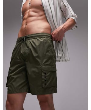Swimwear by Topman Welcome to the next phase of Topman Regular rise Drawstring waistband Functional pockets Eyelet drains Skinny fitSold By: Asos